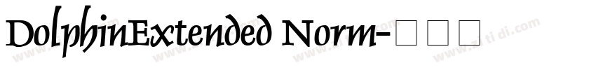 DolphinExtended Norm字体转换